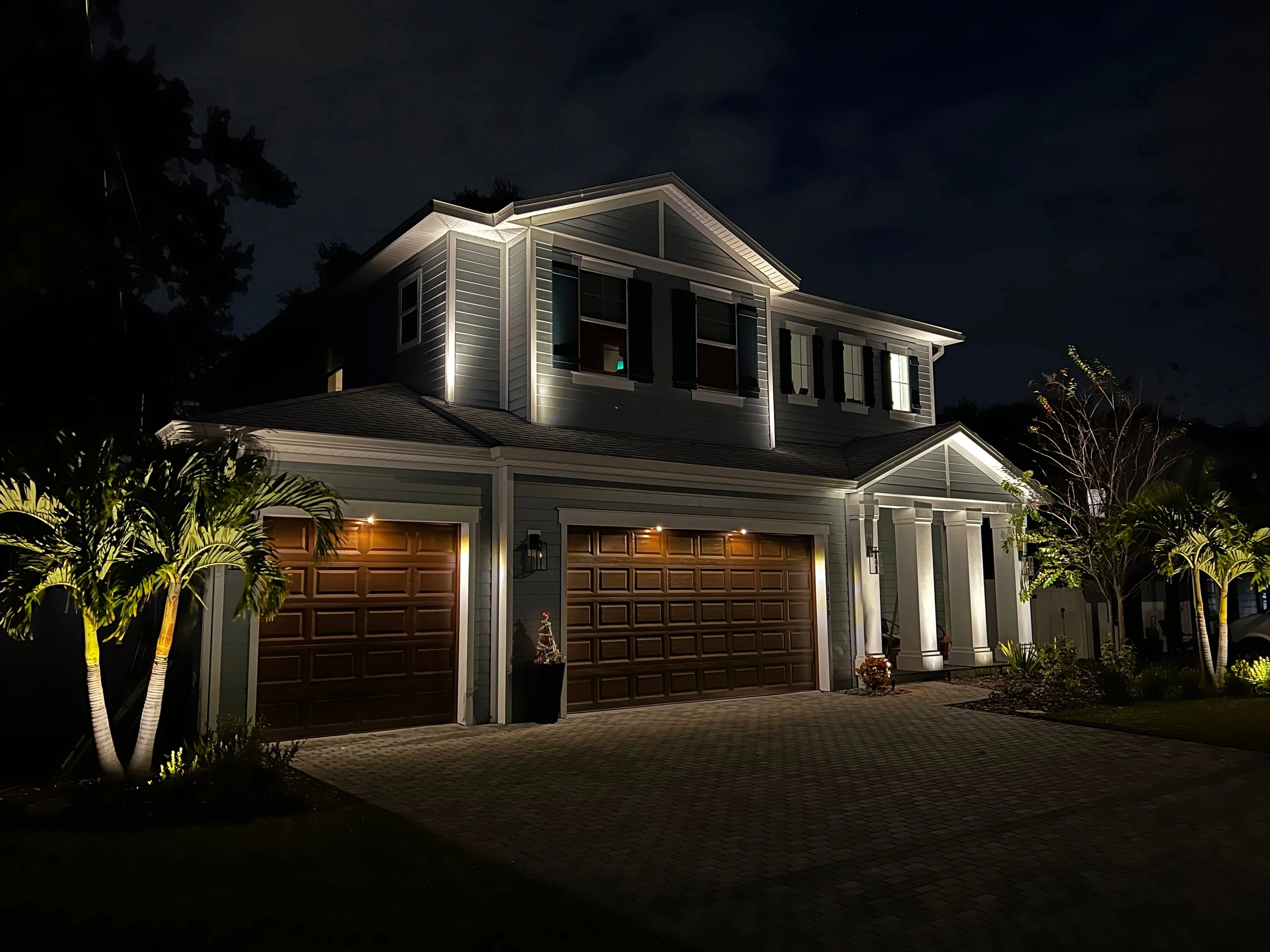 Nighttime curb appeal lighting